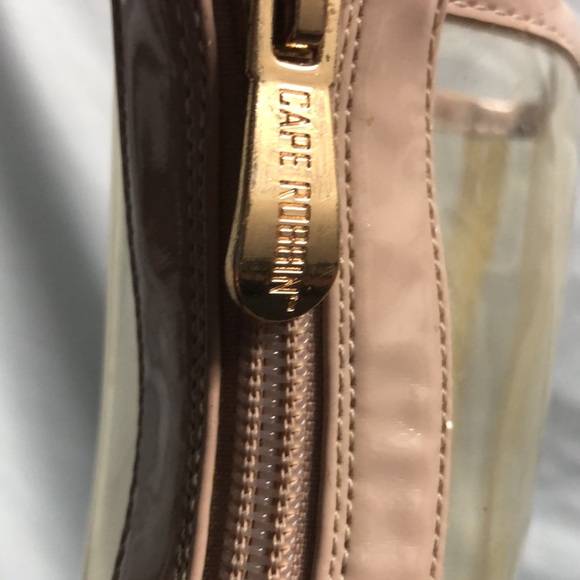 Clear, high-heeled zip up Open toed booties, Cape Robbin, size 7.5 guc - Picture 10 of 12